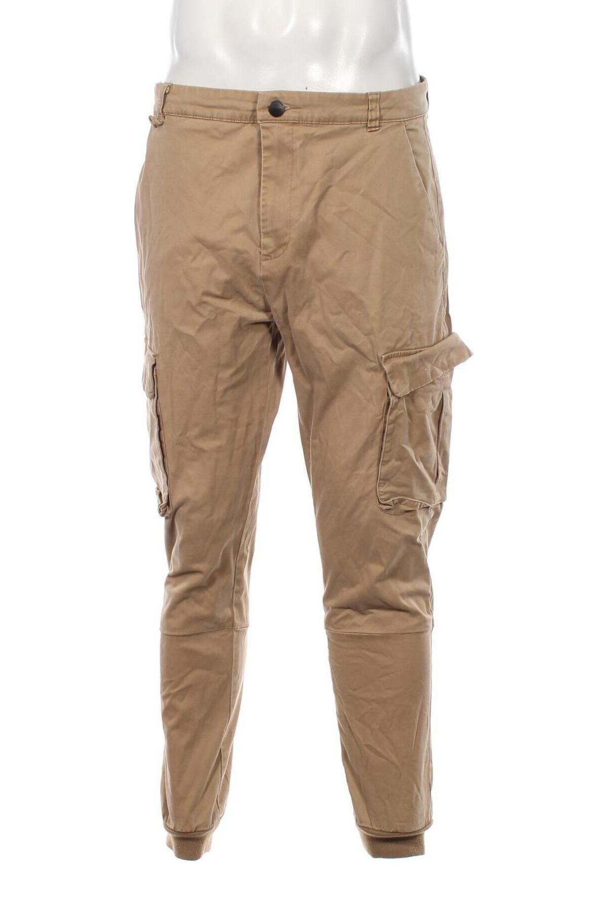 Herrenhose Bershka, Größe M, Farbe Beige, Preis 27,49 €