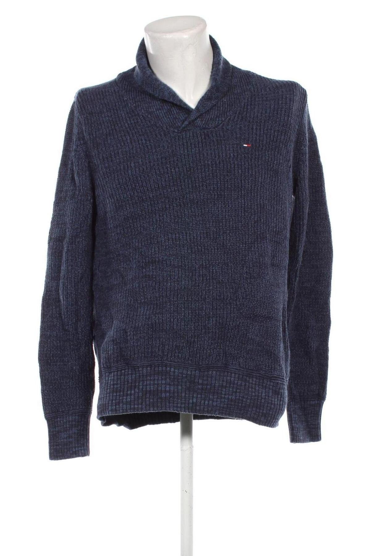 Męski sweter Hilfiger Denim, Rozmiar L, Kolor Niebieski, Cena 214,99 zł