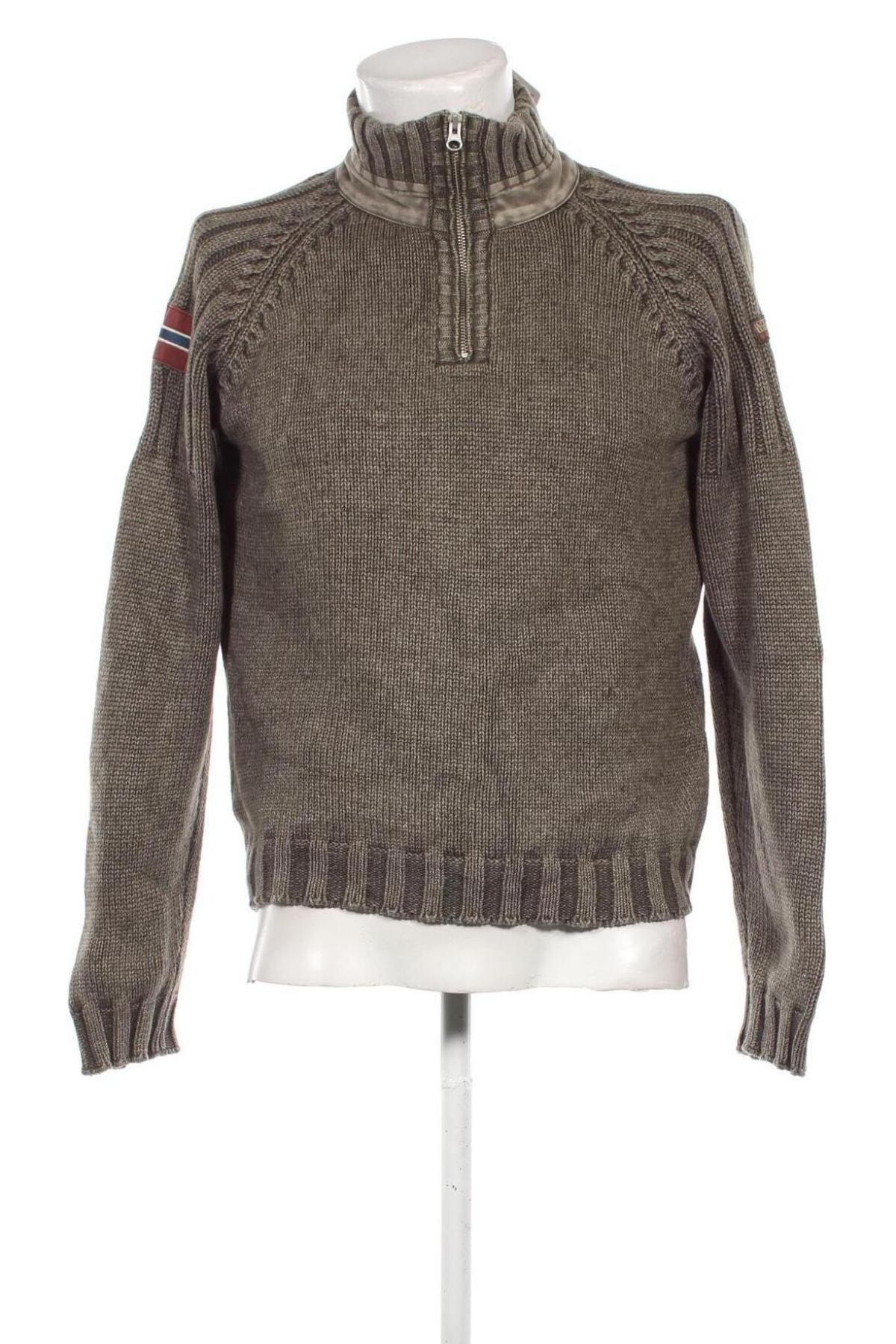 Herrenpullover Napapijri, Größe M, Farbe Grün, Preis € 71,99