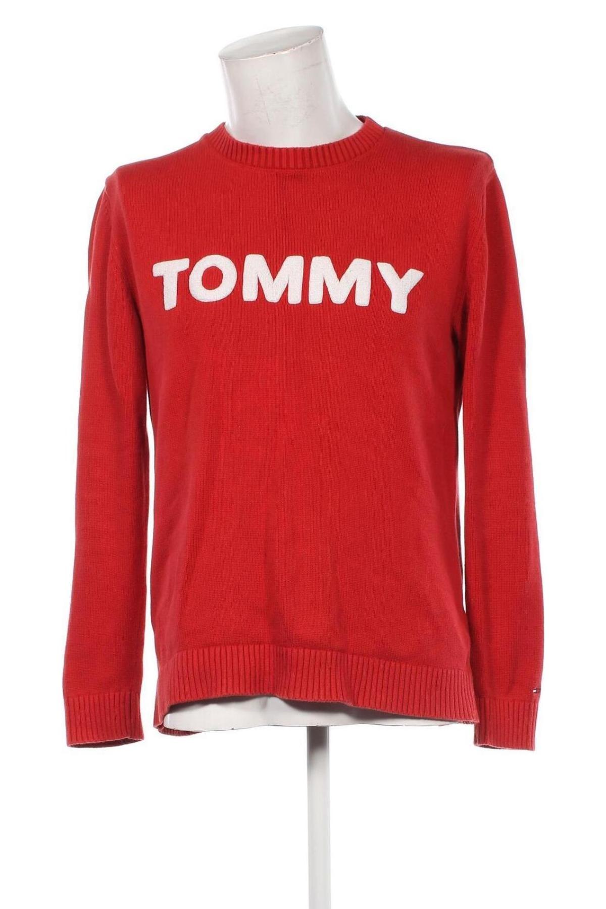 Męski sweter Tommy Hilfiger, Rozmiar M, Kolor Czerwony, Cena 147,99 zł