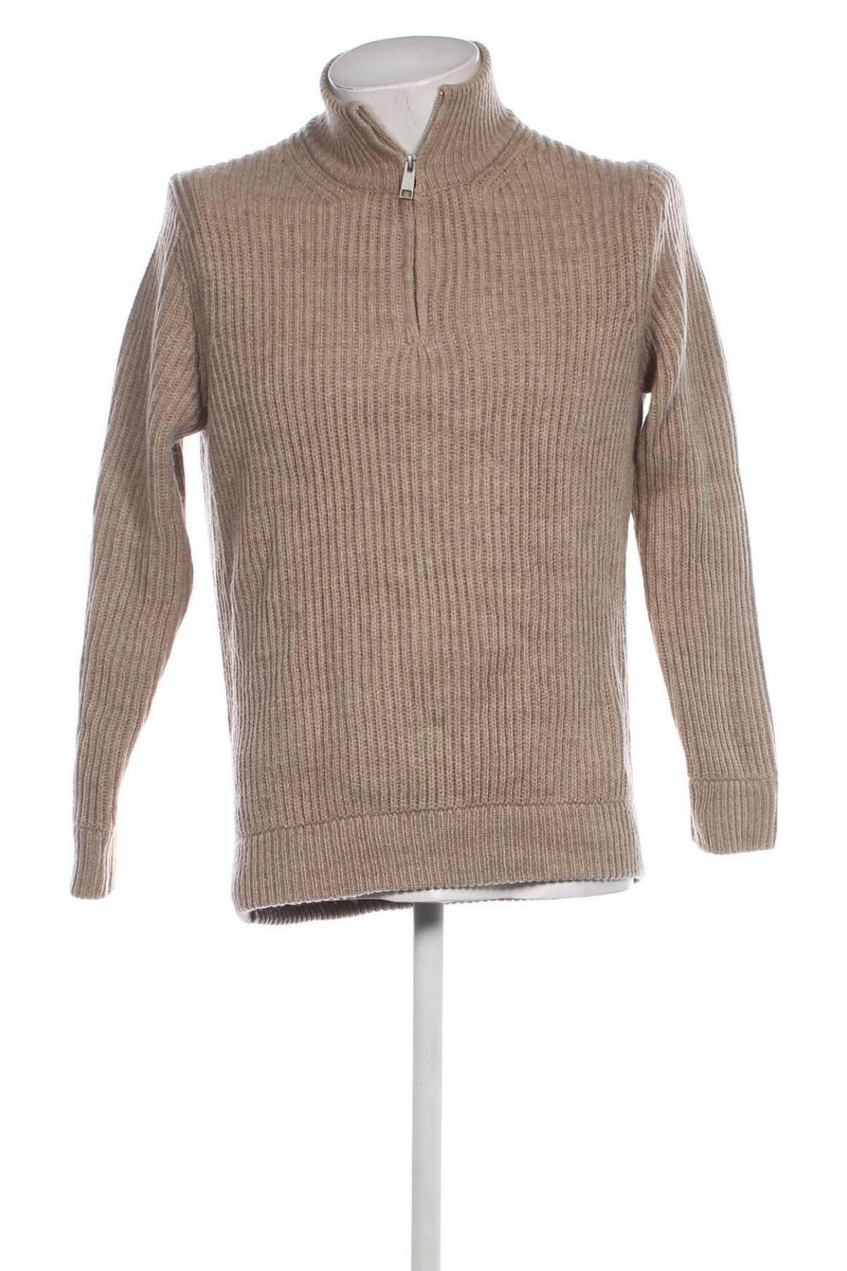 Herrenpullover Zara, Größe M, Farbe Braun, Preis 12,99 €