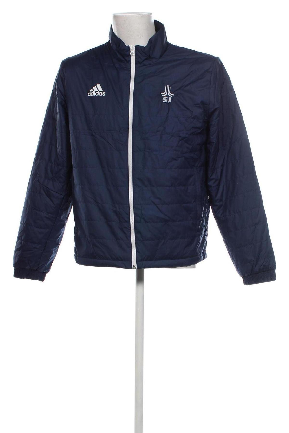 Herrenjacke Adidas, Größe L, Farbe Blau, Preis € 57,49