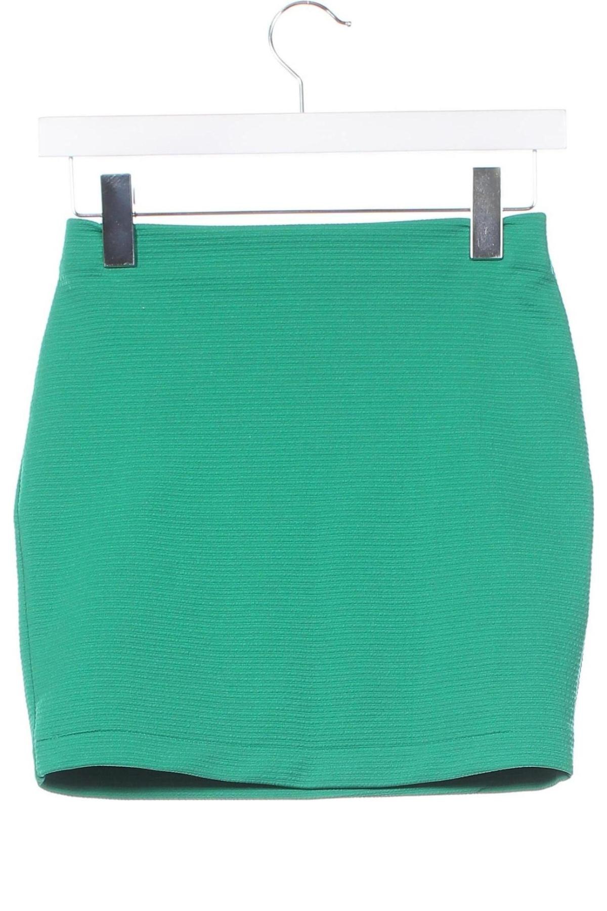 Fustă H&M, Mărime XS, Culoare Verde, Preț 48,47 Lei