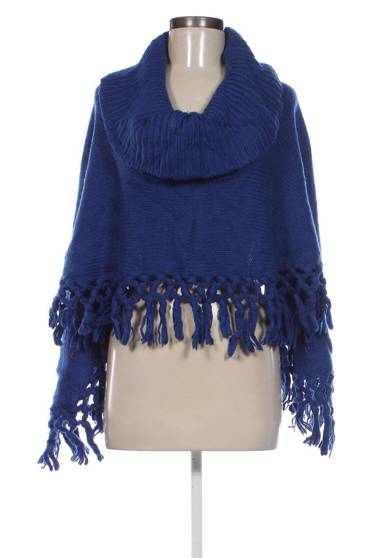 Poncho, Größe M, Farbe Blau, Preis € 12,99