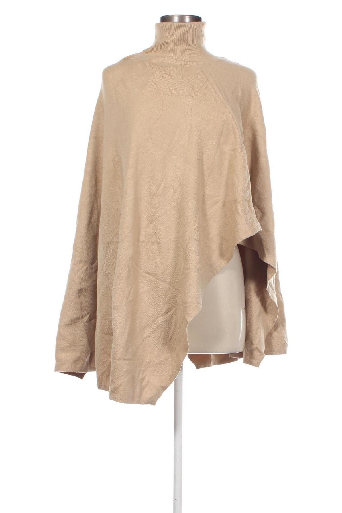 Poncho, Größe M, Farbe Beige, Preis € 12,49