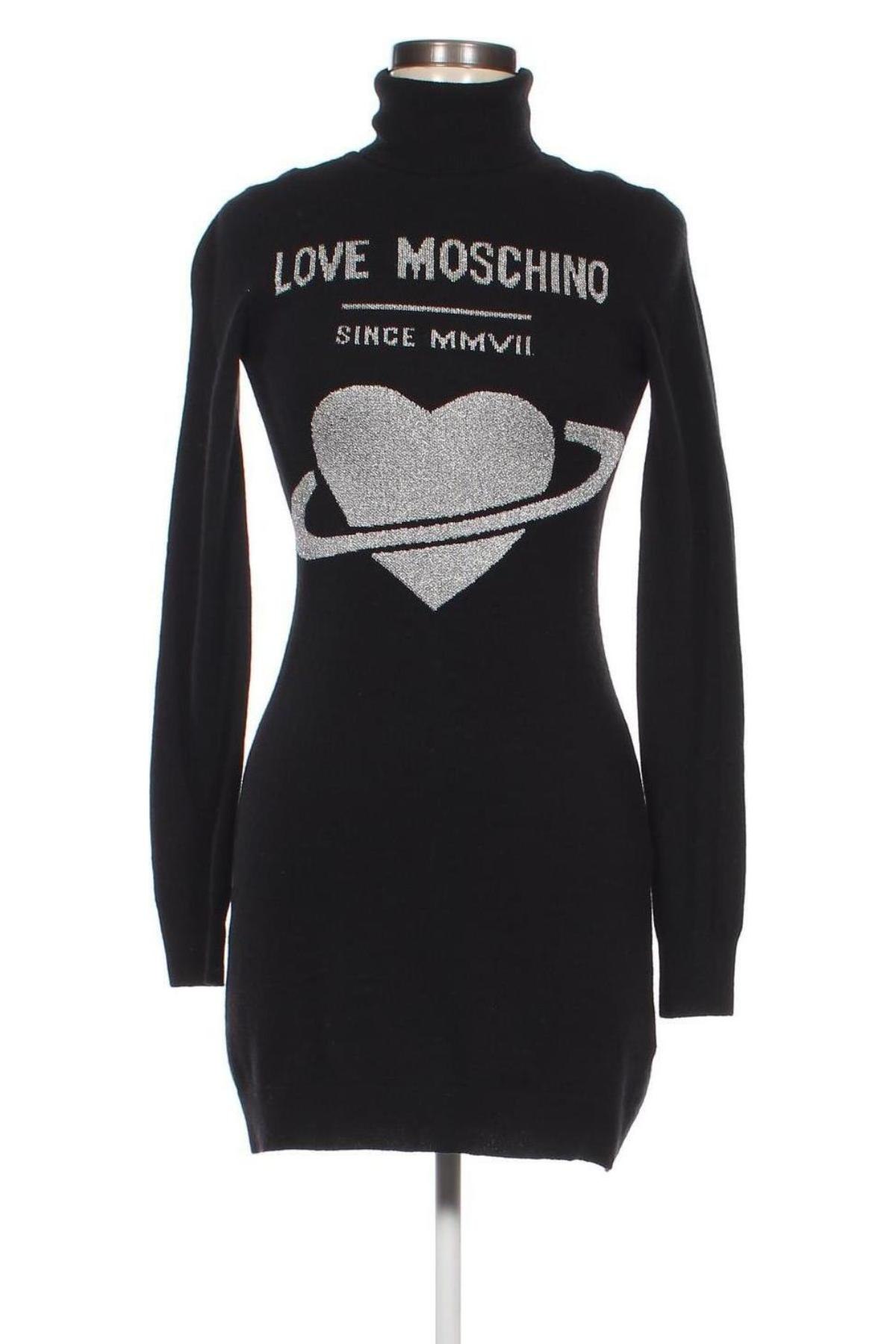 Рокля Love Moschino, Размер S, Цвят Черен, Цена 205,00 лв.