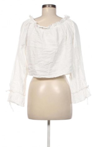Дамска блуза Bershka, Размер S, Цвят Бял, Цена 6,99 лв.