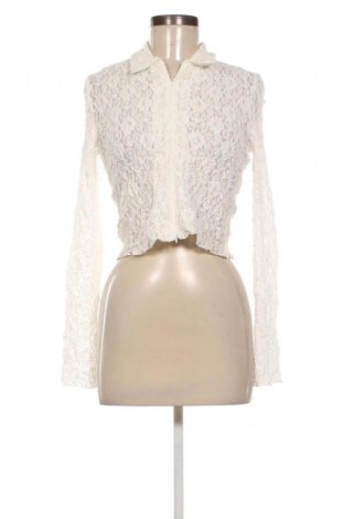 Damen Shirt Bershka, Größe L, Farbe Weiß, Preis € 11,99