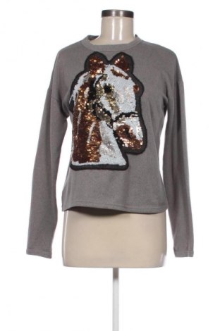 Γυναικεία μπλούζα Boohoo, Μέγεθος M, Χρώμα Γκρί, Τιμή 9,72 €