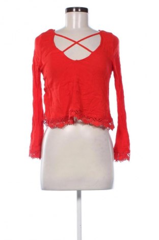 Дамска блуза H&M, Размер XS, Цвят Червен, Цена 19,99 лв.