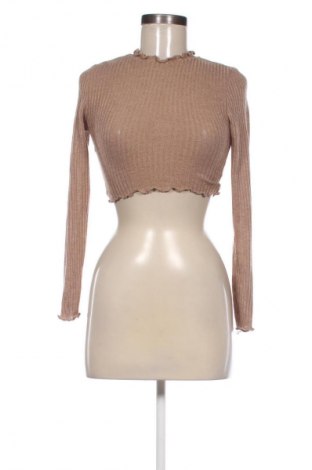 Дамска блуза SHEIN, Размер XS, Цвят Кафяв, Цена 19,00 лв.