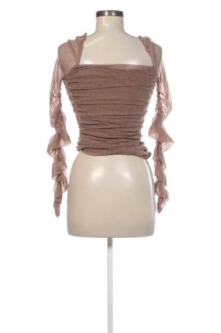 Дамска блуза SHEIN, Размер M, Цвят Кафяв, Цена 4,99 лв.