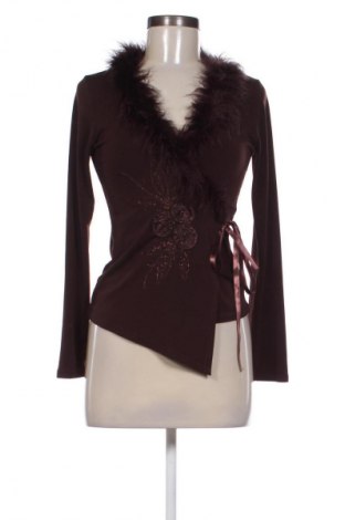 Γυναικεία μπλούζα Unbranded, Μέγεθος XS, Χρώμα Καφέ, Τιμή 9,72 €