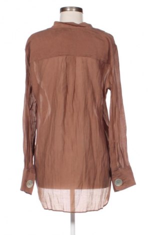 Дамска блуза Zara, Размер L, Цвят Кафяв, Цена 27,02 лв.