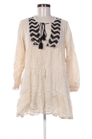 Дамска блуза Zara, Размер M, Цвят Бежов, Цена 17,99 лв.