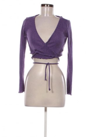 Damski kardigan Bershka, Rozmiar M, Kolor Fioletowy, Cena 69,99 zł