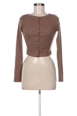 Γυναικεία ζακέτα Bershka, Μέγεθος S, Χρώμα Καφέ, Τιμή 14,77 €