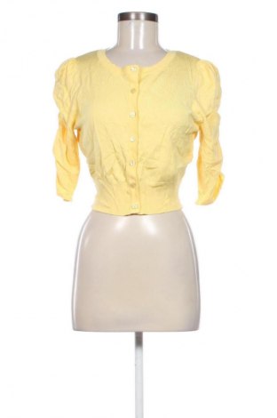 Damen Strickjacke Review, Größe L, Farbe Gelb, Preis 38,99 €