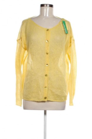 Damen Strickjacke United Colors Of Benetton, Größe M, Farbe Gelb, Preis 47,57 €