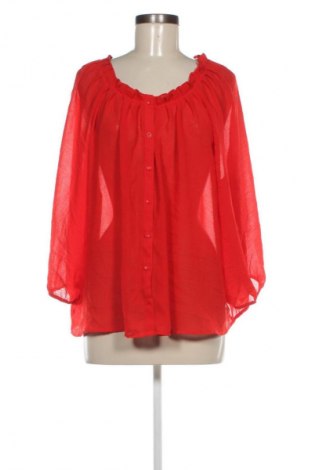 Дамска риза H&M, Размер XL, Цвят Червен, Цена 8,99 лв.