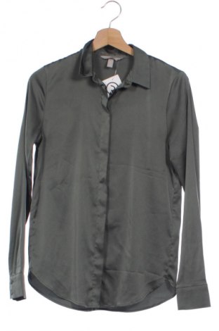Γυναικείο πουκάμισο H&M, Μέγεθος XS, Χρώμα Πράσινο, Τιμή 9,99 €