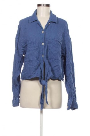 Γυναικείο πουκάμισο Mango, Μέγεθος M, Χρώμα Μπλέ, Τιμή 11,99 €