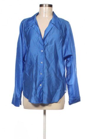 Дамска риза Mango, Размер L, Цвят Син, Цена 17,99 лв.