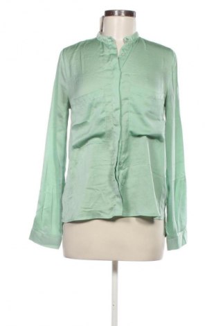 Дамска риза Pull&Bear, Размер S, Цвят Зелен, Цена 25,00 лв.