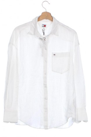 Γυναικείο πουκάμισο Tommy Jeans, Μέγεθος XS, Χρώμα Λευκό, Τιμή 95,99 €