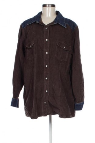 Дамска риза Ulla Popken, Размер XXL, Цвят Кафяв, Цена 34,99 лв.