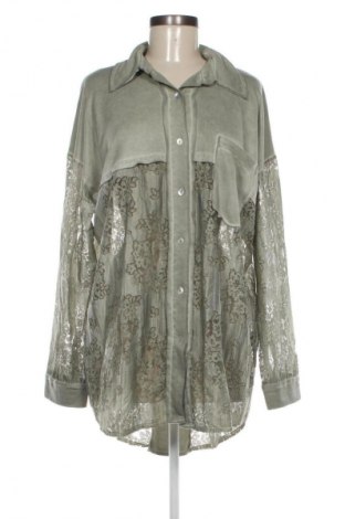 Γυναικείο πουκάμισο Unbranded, Μέγεθος 4XL, Χρώμα Πράσινο, Τιμή 15,99 €