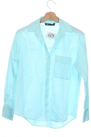 Γυναικείο πουκάμισο Zara, Μέγεθος XS, Χρώμα Μπλέ, Τιμή 13,80 €