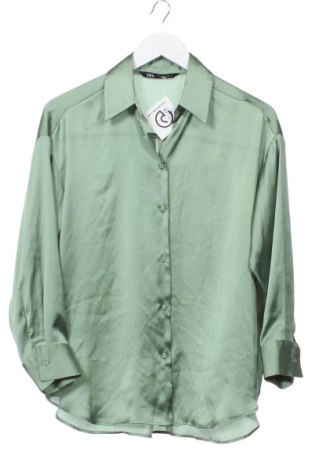 Cămașă de femei Zara, Mărime XS, Culoare Verde, Preț 71,05 Lei