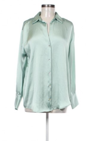 Дамска риза Zara, Размер M, Цвят Зелен, Цена 25,04 лв.
