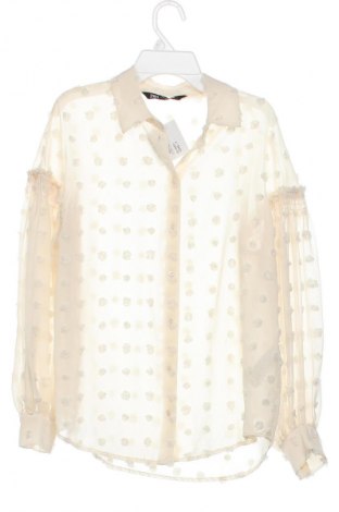 Cămașă de femei Zara, Mărime XS, Culoare Ecru, Preț 69,99 Lei