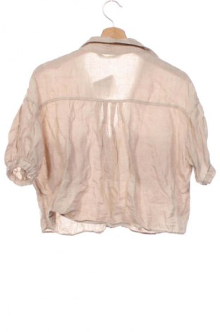 Γυναικείο πουκάμισο Zara, Μέγεθος XS, Χρώμα  Μπέζ, Τιμή 10,99 €