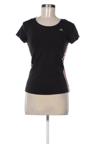 Γυναικείο t-shirt Adidas, Μέγεθος XS, Χρώμα Μαύρο, Τιμή 14,00 €