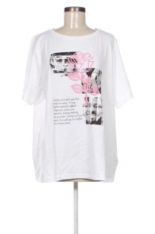 Дамска тениска Aniston, Размер XXL, Цвят Бял, Цена 28,99 лв.