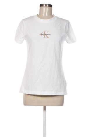 Дамска тениска Calvin Klein Jeans, Размер M, Цвят Бял, Цена 33,23 €