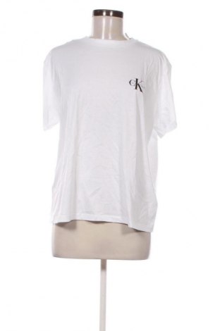 Damen T-Shirt Calvin Klein Jeans, Größe L, Farbe Weiß, Preis 51,99 €