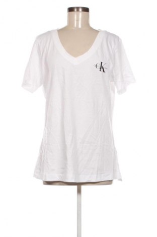 Damen T-Shirt Calvin Klein Jeans, Größe 3XL, Farbe Weiß, Preis 22,99 €