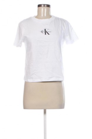 Дамска тениска Calvin Klein Jeans, Размер M, Цвят Бял, Цена 77,99 лв.