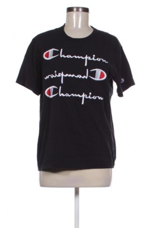 Γυναικείο t-shirt Champion, Μέγεθος M, Χρώμα Μαύρο, Τιμή 10,23 €