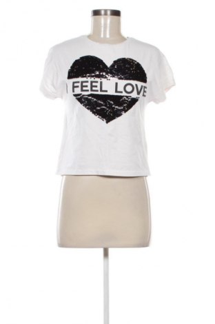 Γυναικείο t-shirt Elsy, Μέγεθος M, Χρώμα Λευκό, Τιμή 5,99 €