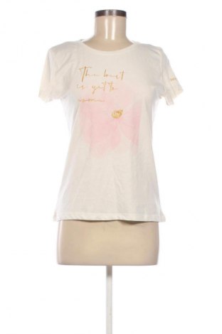 Γυναικείο t-shirt Benger, Μέγεθος M, Χρώμα Εκρού, Τιμή 9,14 €