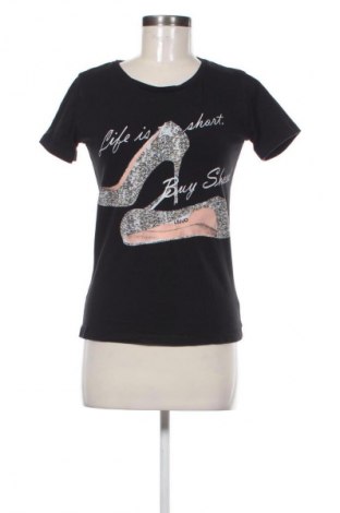 Дамска тениска Liu Jo, Размер S, Цвят Черен, Цена 55,00 лв.