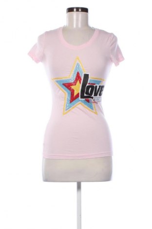 Damski T-shirt Love Moschino, Rozmiar XS, Kolor Różowy, Cena 156,32 zł