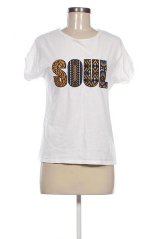 Γυναικείο t-shirt Mango, Μέγεθος S, Χρώμα Λευκό, Τιμή 8,00 €