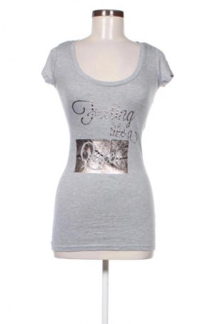 Γυναικείο t-shirt Pull&Bear, Μέγεθος S, Χρώμα Γκρί, Τιμή 14,38 €