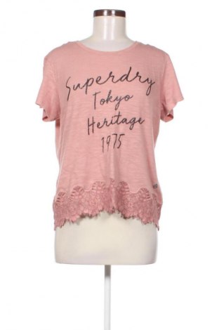Dámske tričko Superdry, Veľkosť L, Farba Popolavo ružová, Cena  9,14 €